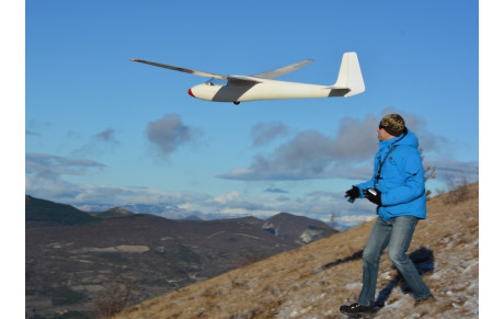 Vol d'hiver à la pente de Séderon